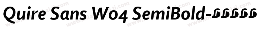 Quire Sans W04 SemiBold字体转换